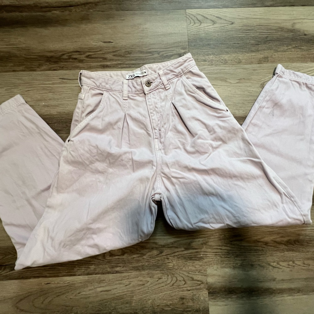 Zara Lilac baggy ankle jeans - Picture 7 of 16